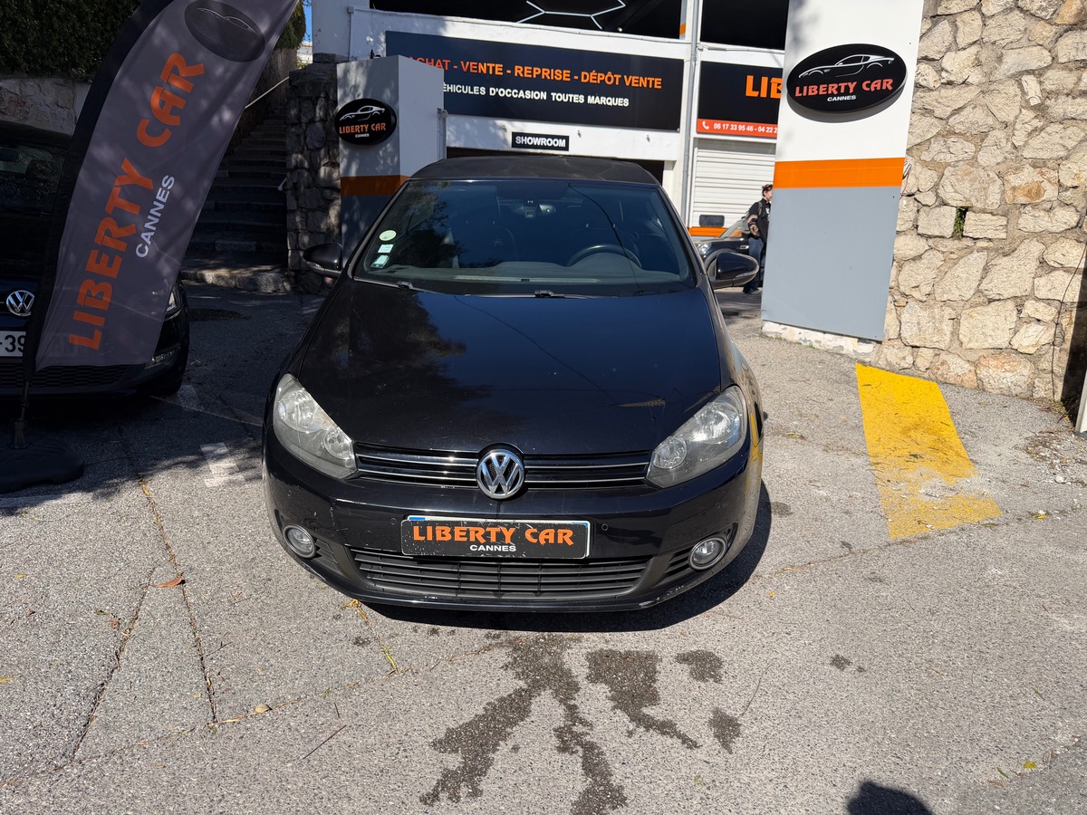 Volkswagen Golf VI CABRIOLET 1.6 TDI 105 CV / Carat / intérieur Cuir Alcantara/ Radar Arr et Avt