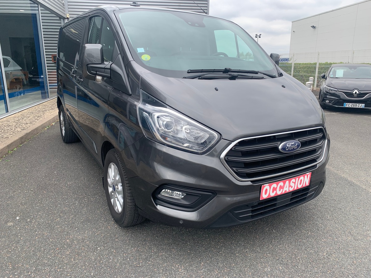 Ford TRANSIT CUSTOM 130 ch | L1H1 Trend Business | 3 Places | Caméra recul | Attelage | Roue secours
