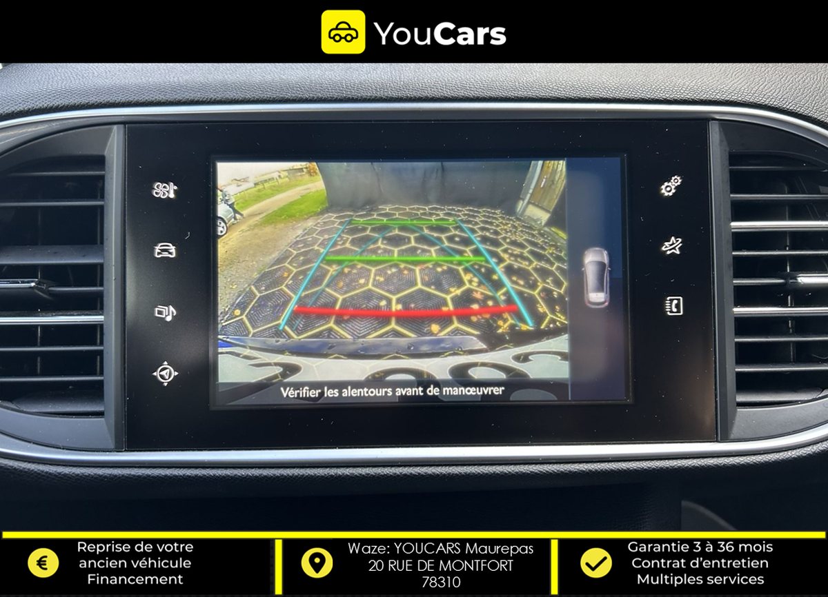 Peugeot 308 GT LINE 1.6 BlueHDi EAT6 120 cv BOITE AUTO - KIT DISTRIBUTION FAIT - CAMERA DE RECUL
