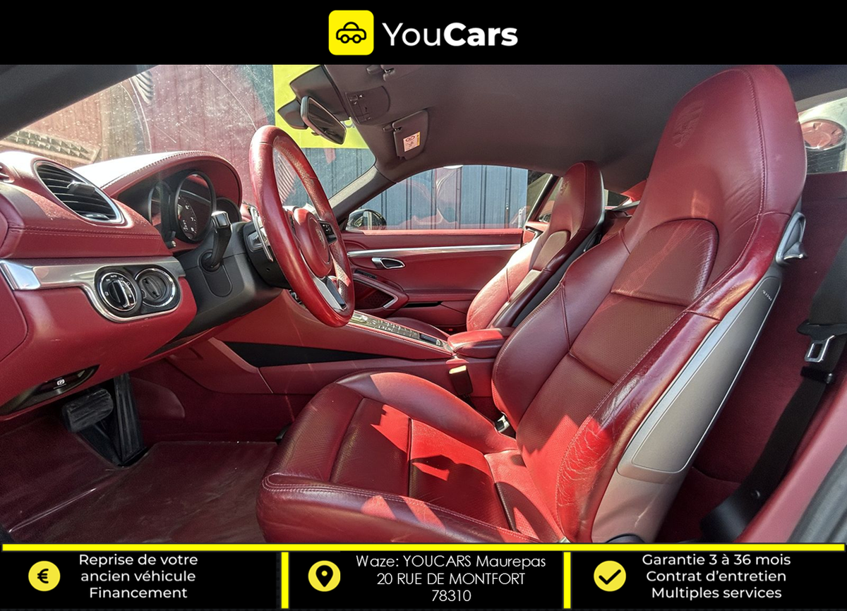 Porsche 718 Cayman 982C 2.0 Ti PDK7 300 cv BOITE AUTO - ENTRETIEN PORSCHE - SIEGES ELECTRIQUES