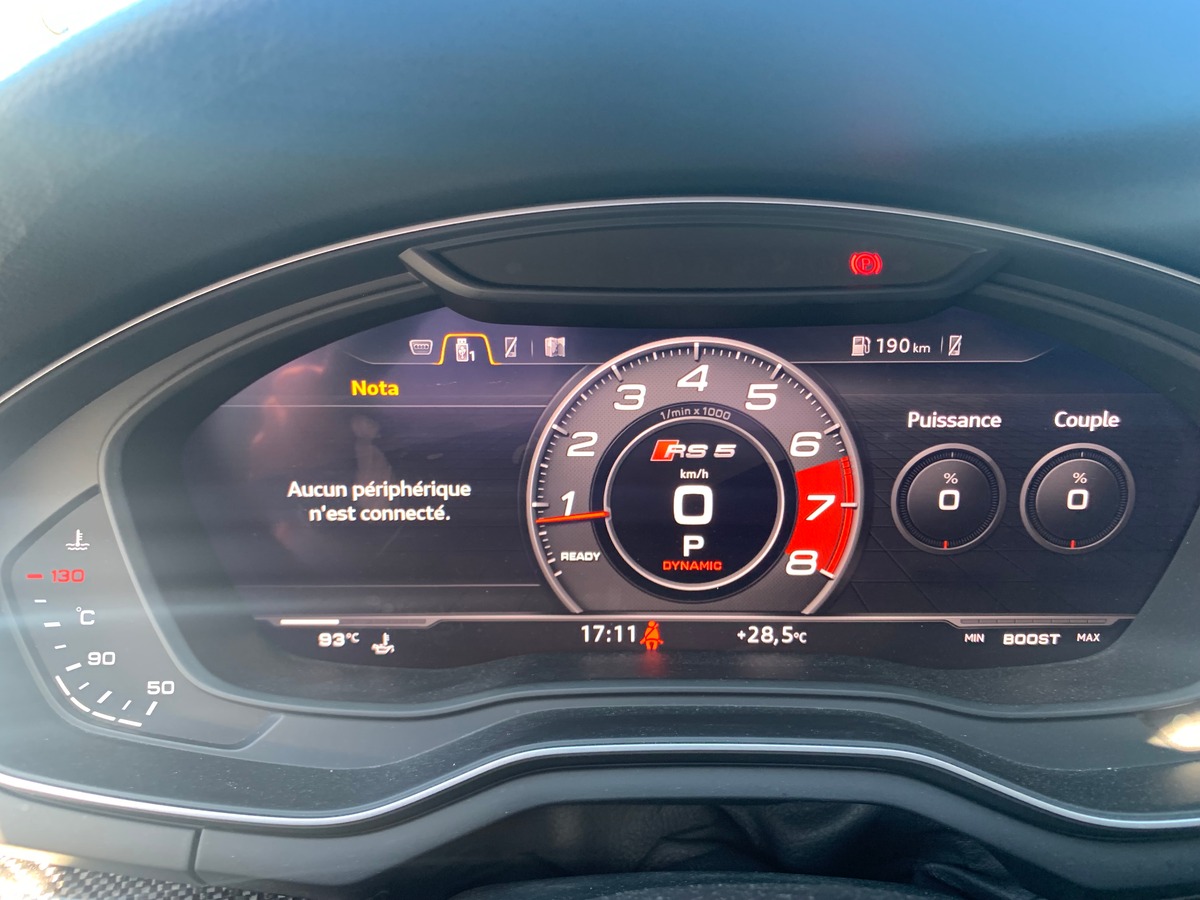 Audi RS5 450 ch | Quattro | Toit ouvrant | Caméra de recul | Affichage tête haute | Apple car Play