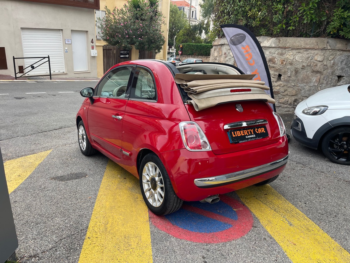 Fiat 500C Cabriolet 1.2 69 CV / 1er Main / KM Réel / Finition Lounge / Clim