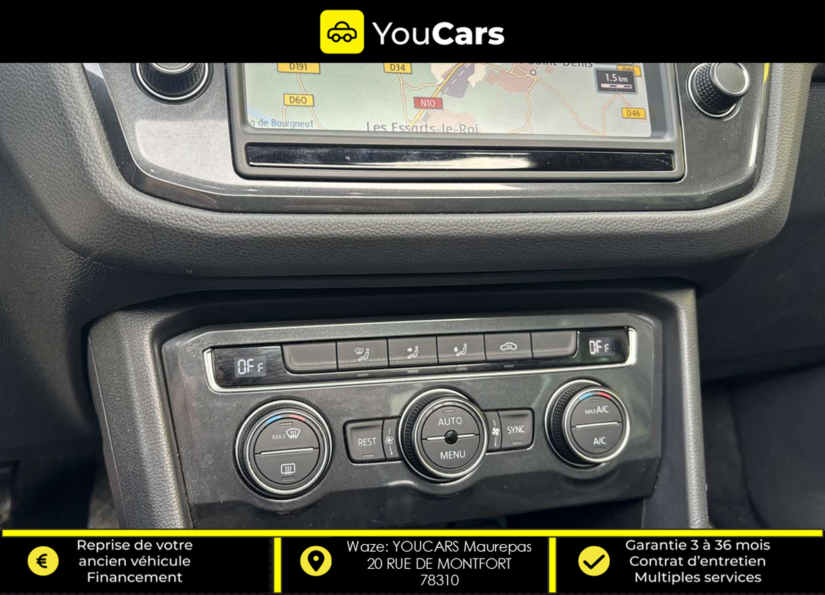 Volkswagen Tiguan 2.0 TDi  CARAT 4Motion DSG7 150 cv Boîte auto ENTRETIEN VOLKSWAGEN TOIT OUVRANT