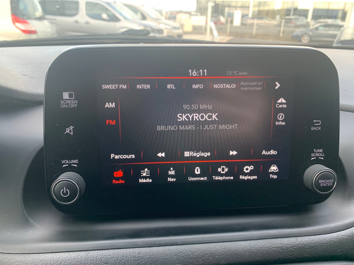 Fiat Tipo 120 ch | Ballon Or | Apple car play | Régulateur vitesse adaptatif | Siéges chauffants