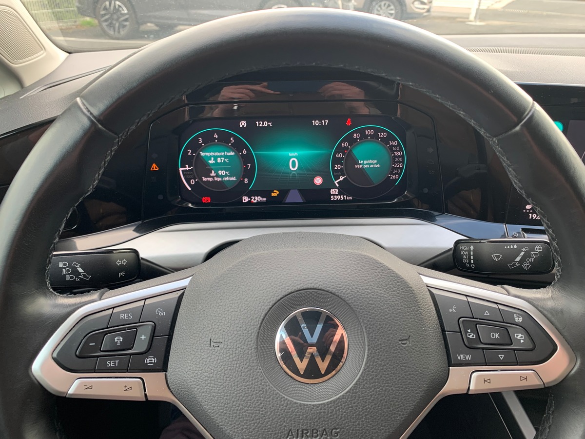 Volkswagen GOLF 8 130 ch | Stage 1 Ethanol | Apple car Play | Radar avant arriére | Siéges chauffant