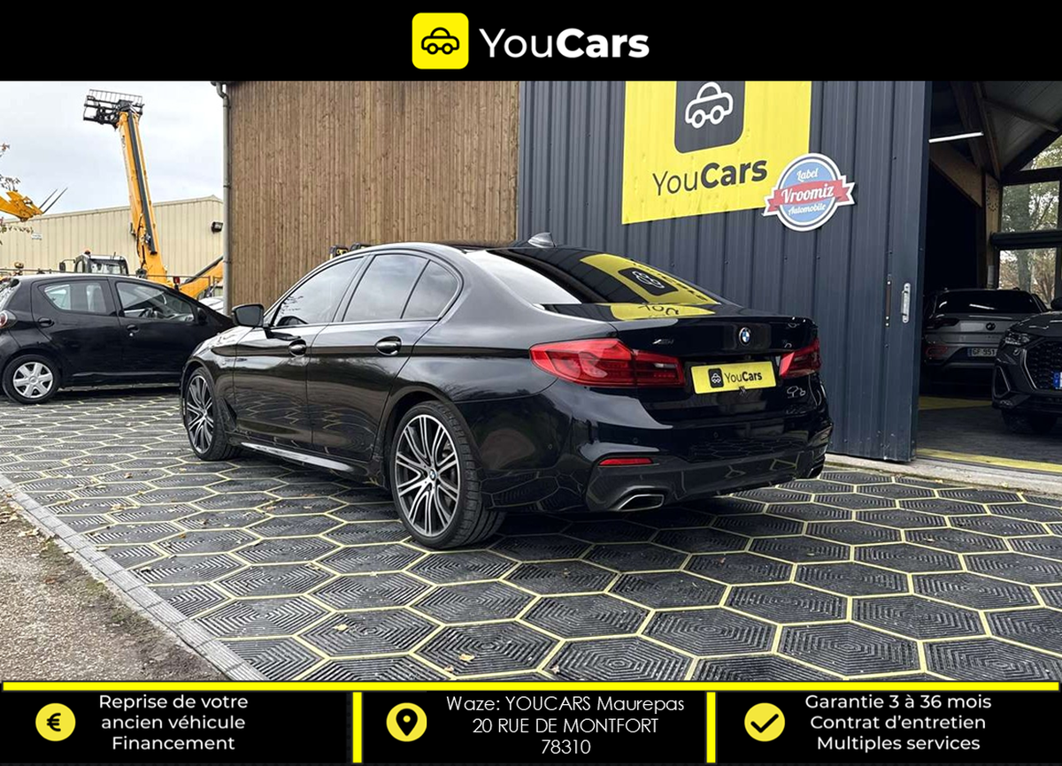 Bmw Série 5 (G30) Berline 530d xDrive 3.0 d Steptronic8 265 cv Boîte auto PACK M ENTRETIEN BMW