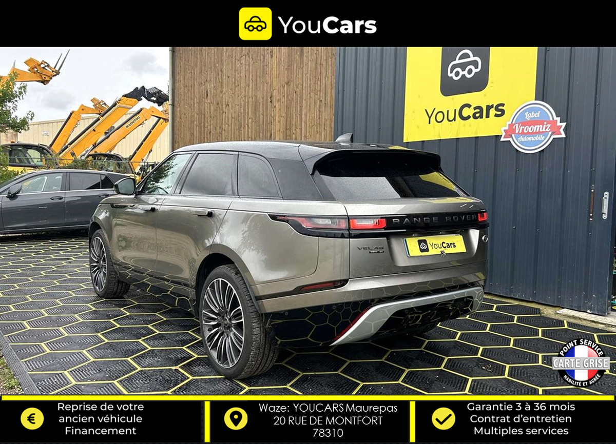 Land-Rover Range Rover Velar R-DYNAMIC D240 2.0 4WD 240 cv BOITE AUTO - TOIT PANO - FULL OPTION