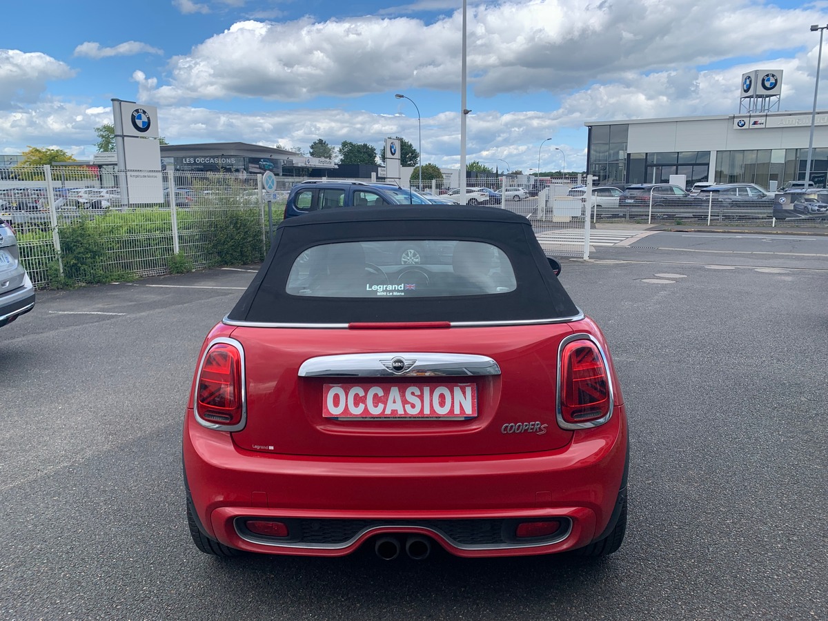 Mini Cabrio 192 chevaux | S | Mode Sport | Siéges chauffants | Régulateur de vitesse | Radar arrière