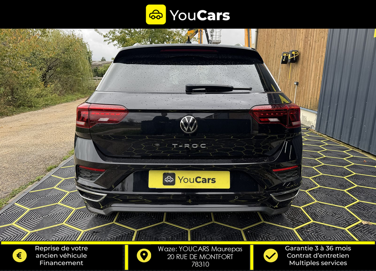 Volkswagen T-Roc 1.5 TSI 16V GPF BMT DSG7 150 cv R LINE / BOITE AUTO / CAMERA DE RECUL / CARPLAY