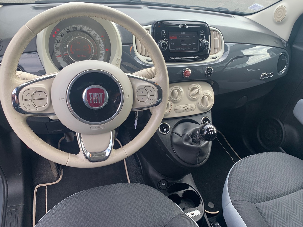 Fiat 500 POP | Kit mains-libres Bluetooth | Régulateur de vitesse| Rétroviseurs électriques