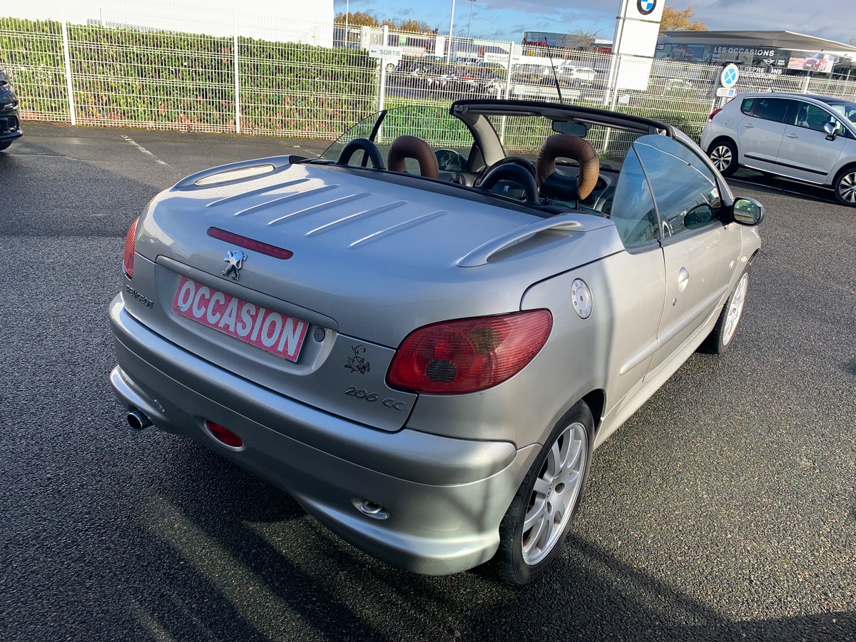 Peugeot 206 CC 136 ch | Rolland Garros | Sellerie cuir | Climatisation automatique | Jantes Alu