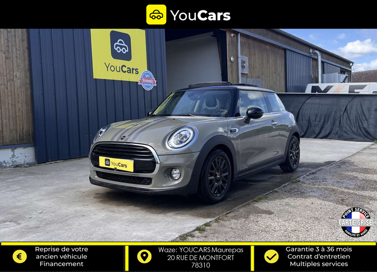 Mini Mini 3 Portes Cooper HEDDON STREET 1.5 i 136 cv - ENTRETIN COMPLET - TOIT OUVRANT - CARPLAY