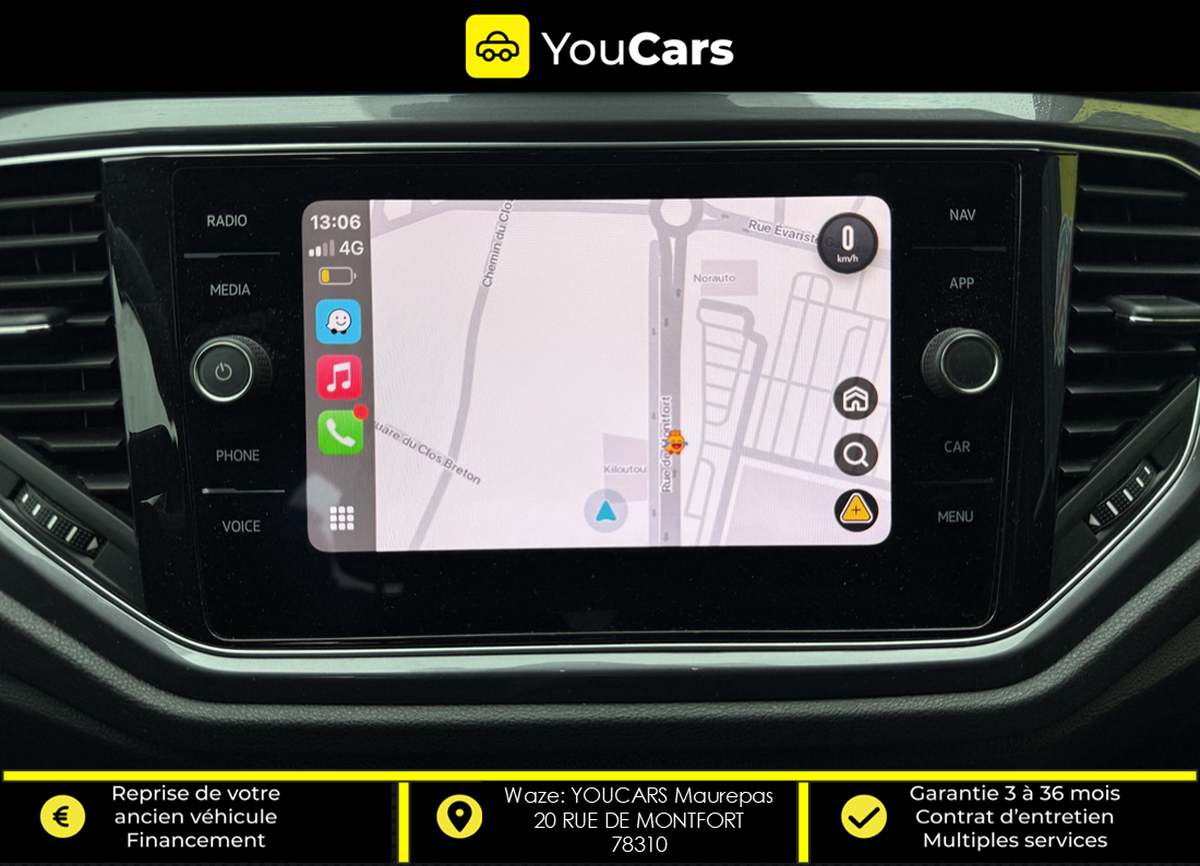 Volkswagen T-Roc 1.5 TSI 16V GPF BMT DSG7 150 cv R LINE / BOITE AUTO / CAMERA DE RECUL / CARPLAY