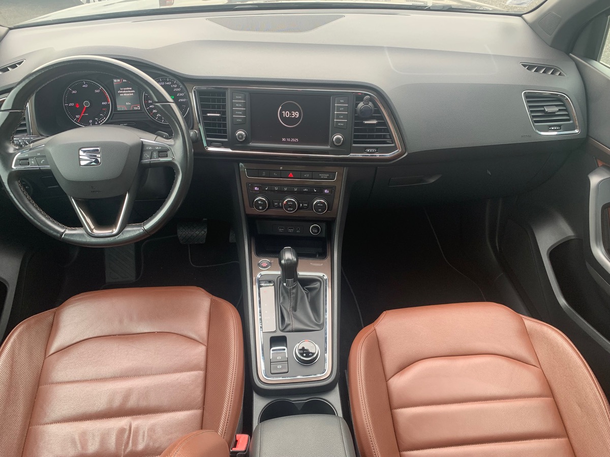 Seat Ateca 190 ch | 4Drive DSG | Grand toit ouvrant panoramique | Hayon électrique | Intérieur cuir