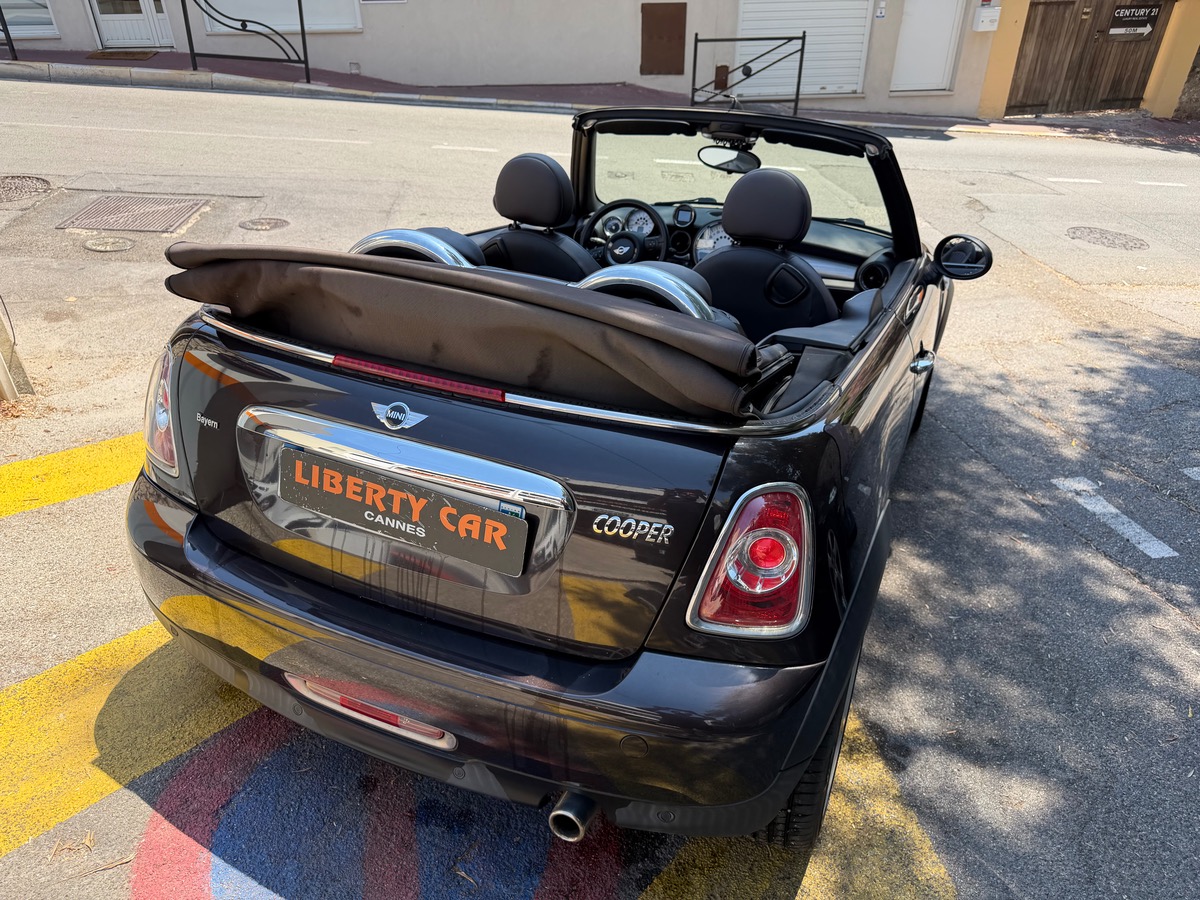 Mini Cabrio Cabriolet Cooper  1.6 i 122 CV / KM Réel / Clim / Intérieur Cuir / Jantes