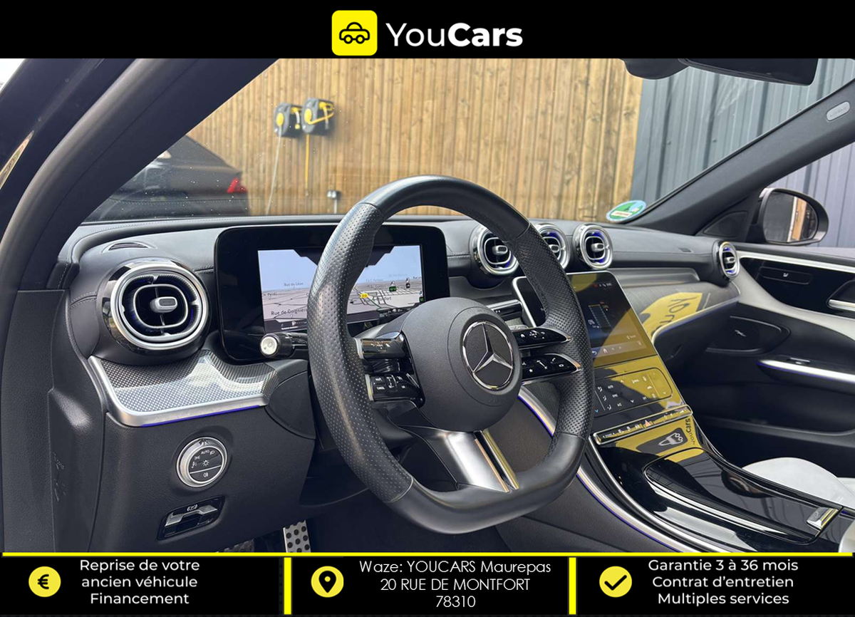 Mercedes-Benz Classe C 300e Hybride 313 cv ( 204 + 129 ) PREMIERE MAIN ENTRETIEN MERCEDES