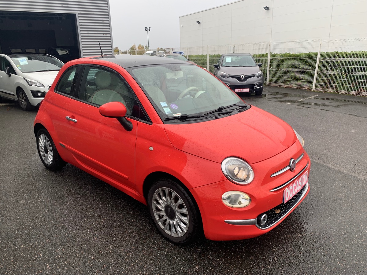 Fiat 500 85 ch | LOUNGE | Uconnect Radio 5" NAV LIVE | Radar de stationnement AR | Toit panoramique