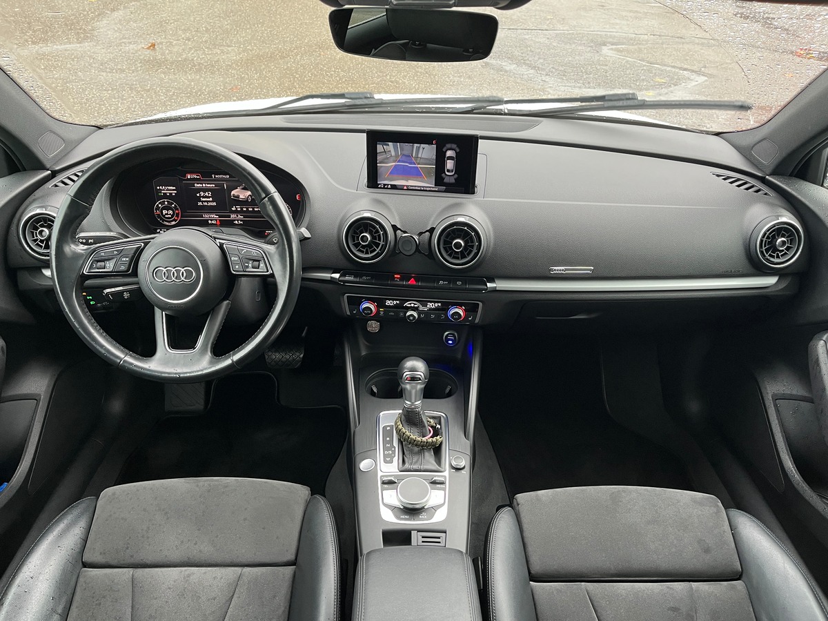 Audi A3 Berline 2.0 150ch BUSINESS DSG, SUIVI COMPLET, VIRTUAL COCKPIT, CAMERA, KEYLESS, REGULATEUR