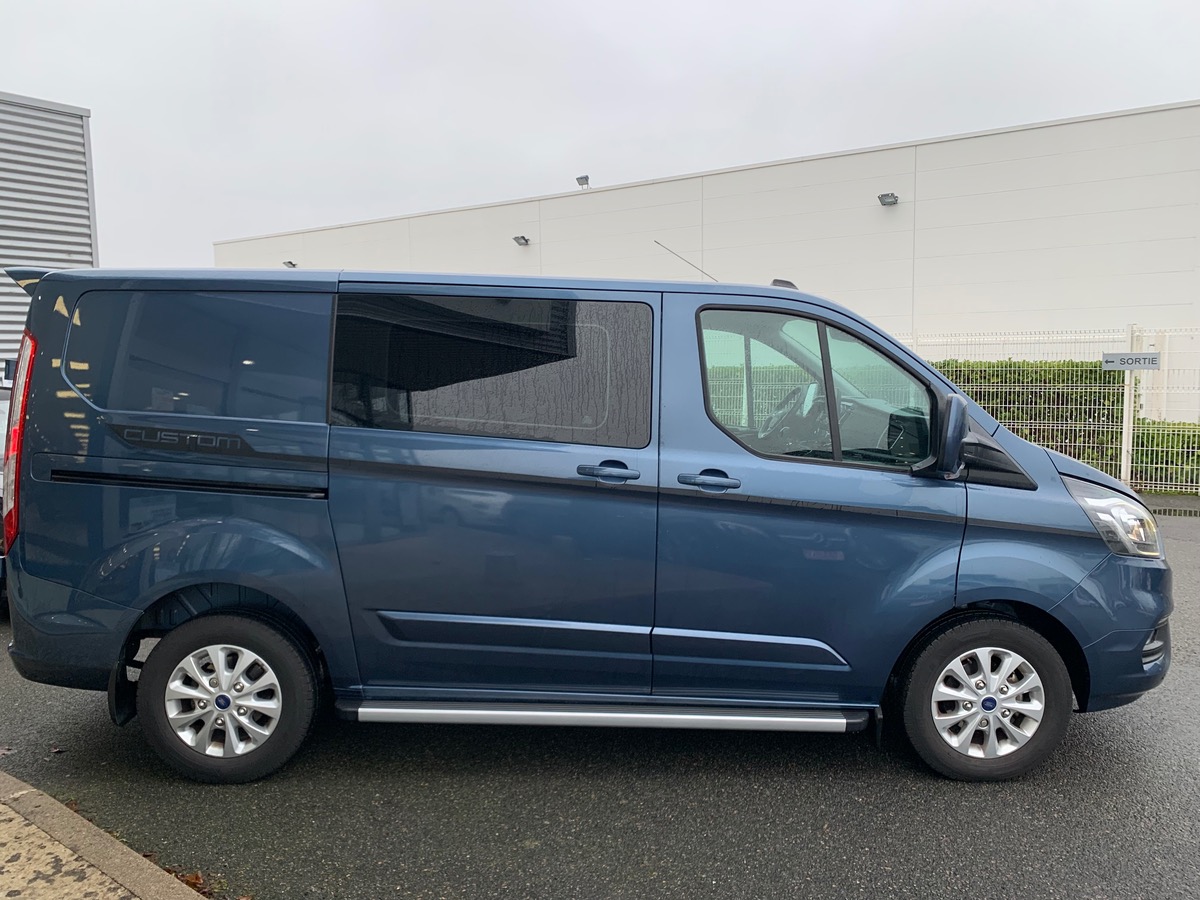 Ford TRANSIT CUSTOM FG 280 L1H1 2.0 130 LIMITED | Marches pieds | Attelage | Régulateur vitesse