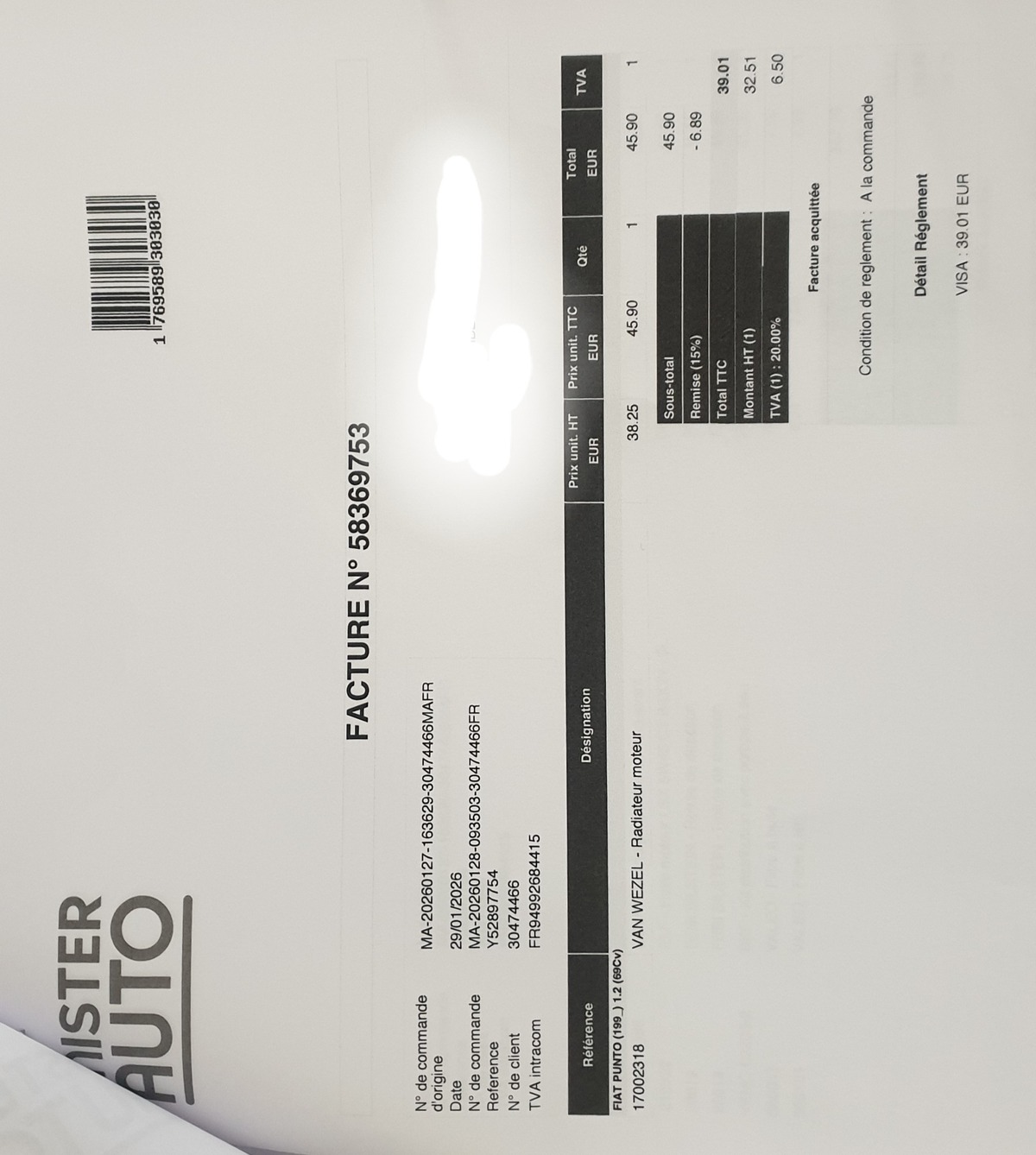 Fiat Punto 1.2 POP 69CV