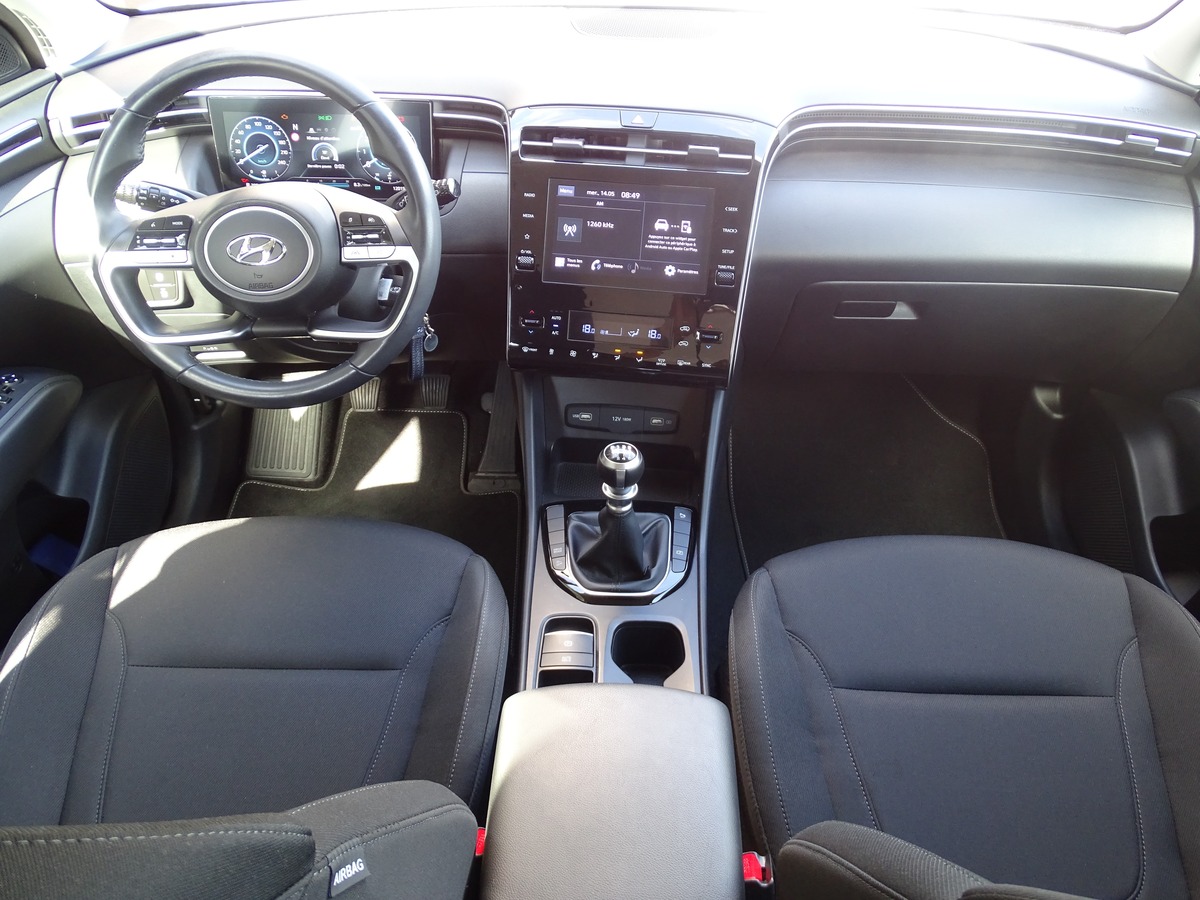 Hyundai Tucson 1.6 T-GDI 150 ch hybride INTUITIVE CARPLAY 1er main garantie constructeur