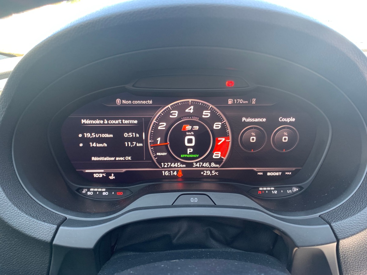 Audi S3 362 ch | Stage 1 | Toit ouvrant | Bang & Olufsen | Régulateur vitesse | Radars | Berline