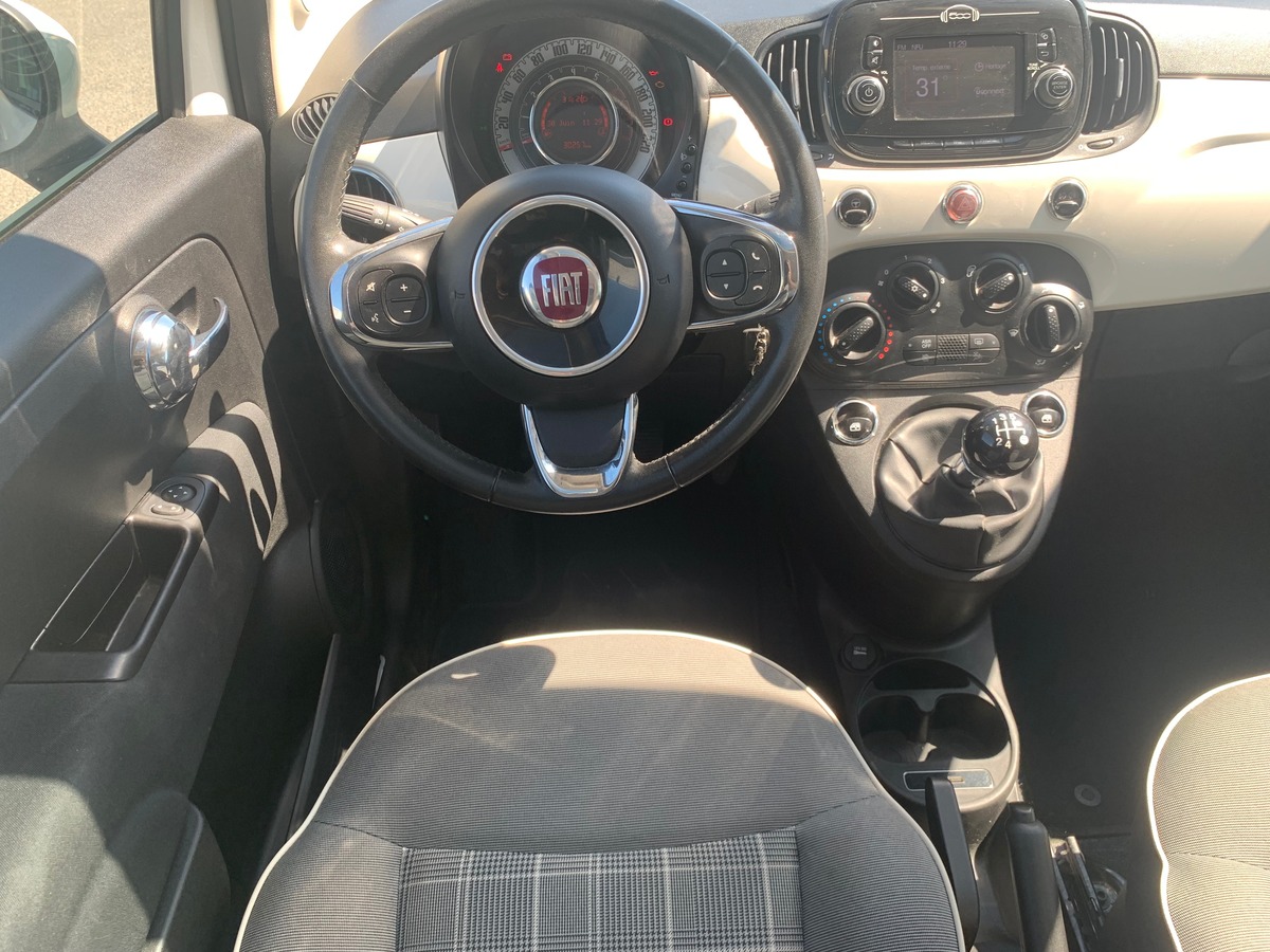 Fiat 500 LOUNGE | Kit mains libres Bluetooth | Régulateur de vitesse | CLIMATISATI0N