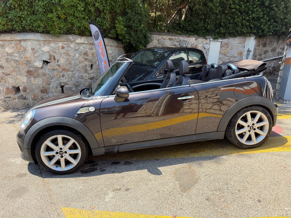 Mini Cabrio Cabriolet Cooper  1.6 i 122 CV / KM Réel / Clim / Intérieur Cuir / Jantes