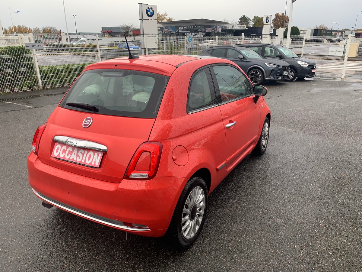 Fiat 500 85 ch | LOUNGE | Uconnect Radio 5" NAV LIVE | Radar de stationnement AR | Toit panoramique