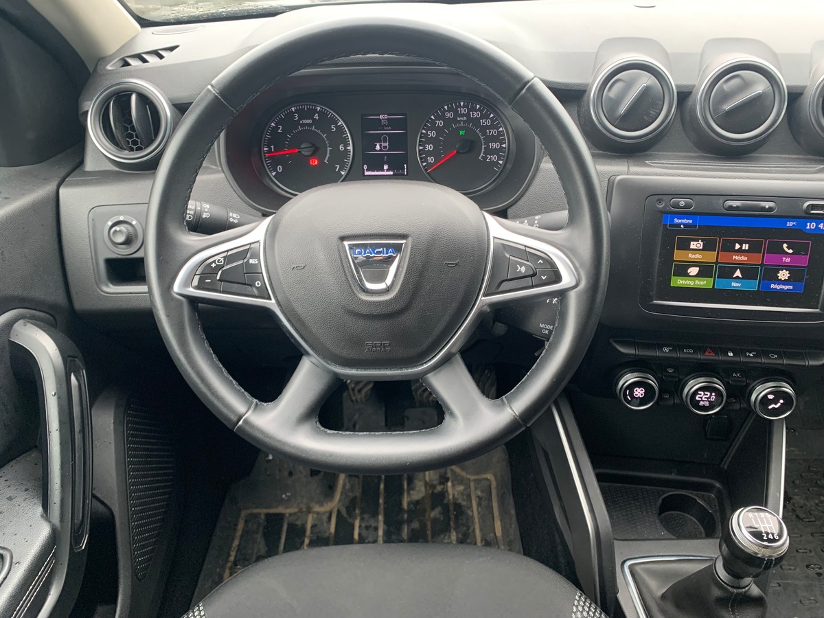 Dacia Duster 130 ch | Techroad | GPS | Régulateur de vitesse | Caméra de recul | Roue de secours