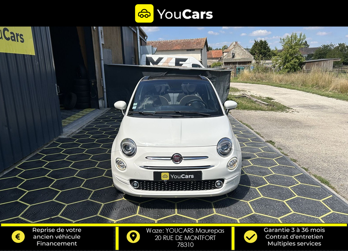 Abarth 500C CABRIOLET lounge Phase 3 1.0 BSG 70 cv 1ER MAIN - ENTRETIEN FIAT - CARPLAY