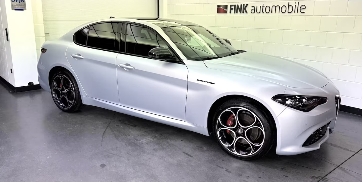 Alfa Romeo Giulia 2.0T 280ch Competizione Q4 AT8/Gris Panarea Mat/Harman-Kardon/Toit ouvrant