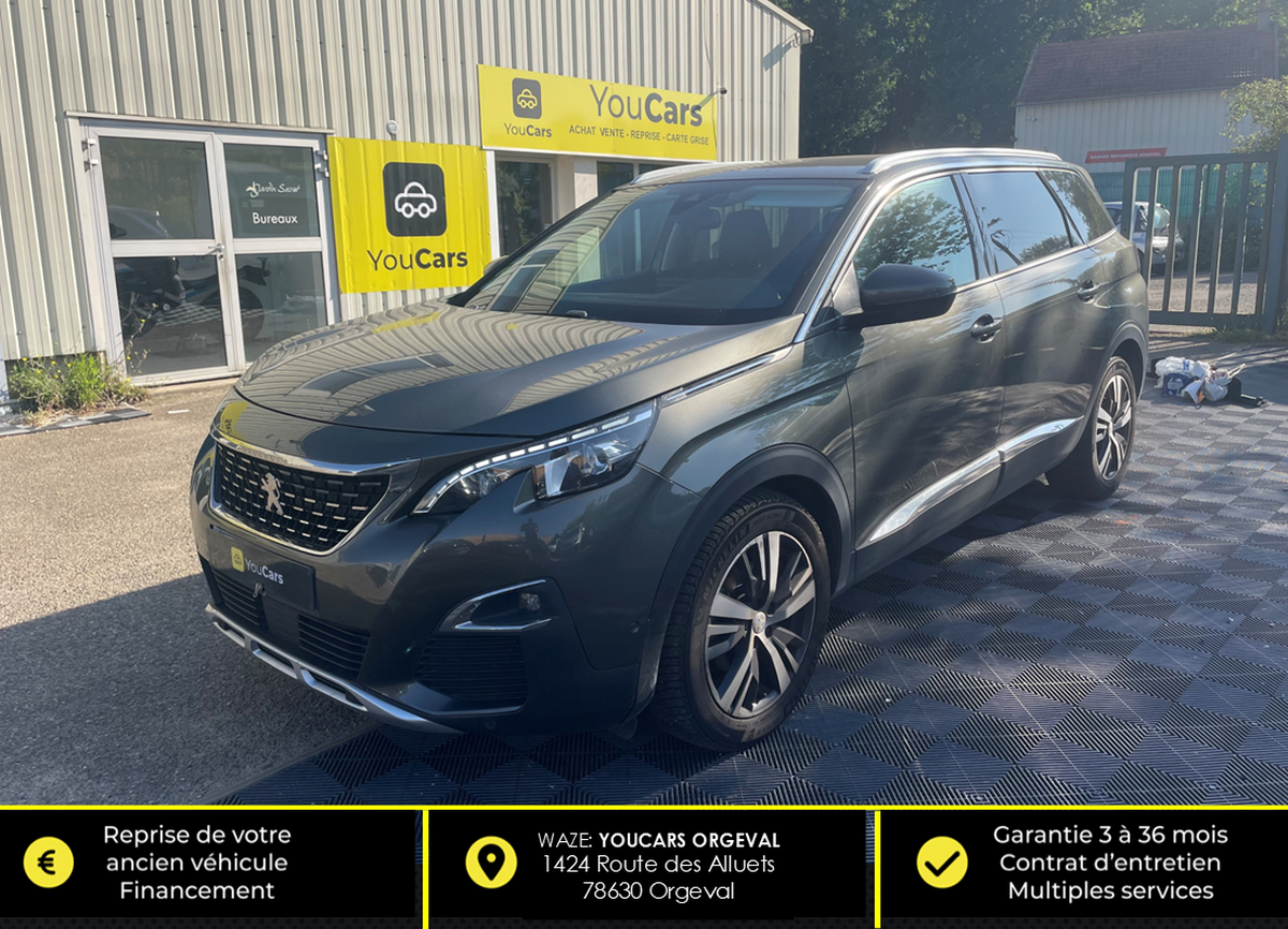 Peugeot 5008 1.5 BlueHDi EAT8 130 cv Boîte auto CARPLAY - 7 PLACES - CLIM AUTO - CAMERA DE RECUL