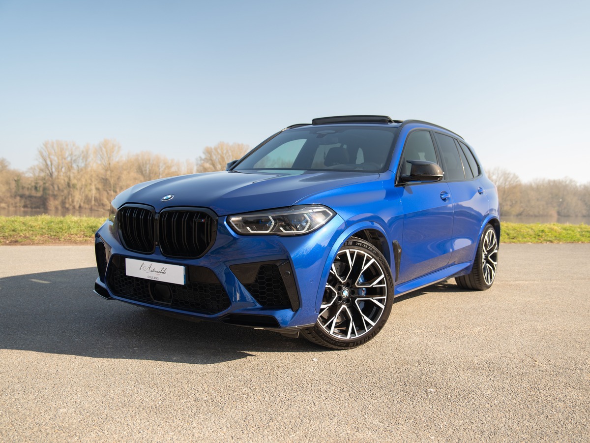 Bmw X5 M IV (F95) 625 ch COMPETITION BVA8 MARINA BAY BLUE FULL OPTON