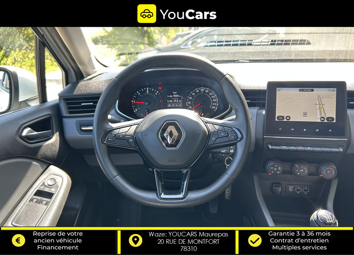RENAULT Clio V ZEN 5 Portes 1.5 dCi DPF 5 PL 85cv ECRAN GPS TACTIL - CARPLAY - JANTE ALU 16 POUCES