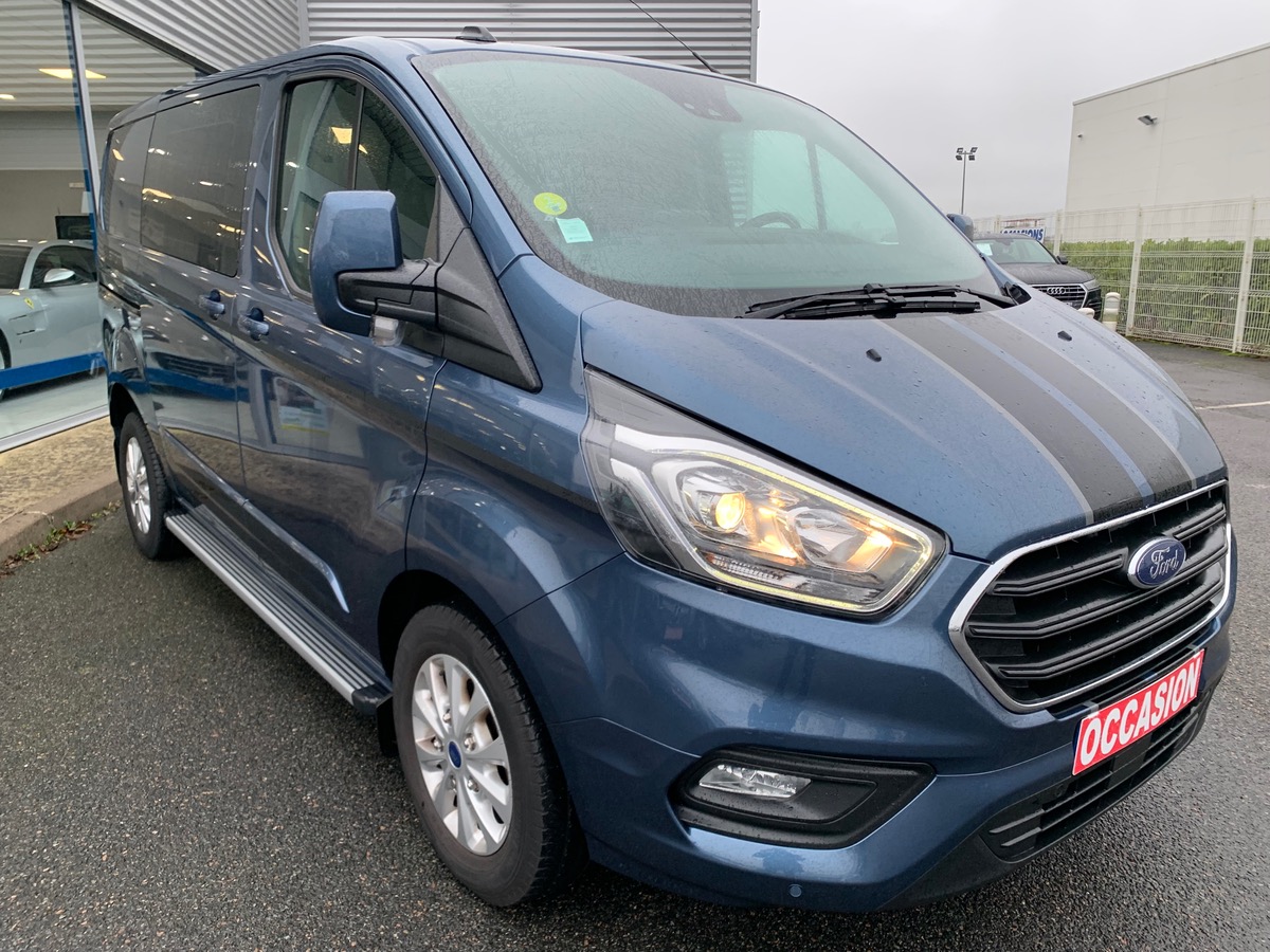 Ford TRANSIT CUSTOM FG 280 L1H1 2.0 130 LIMITED | Marches pieds | Attelage | Régulateur vitesse