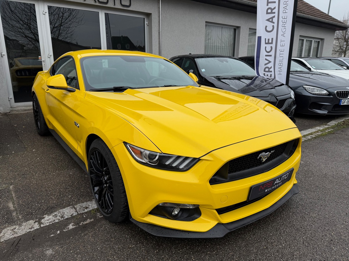 Ford Mustang GT 5.0 V8 - 421cv - Caméra - Jaune Triple