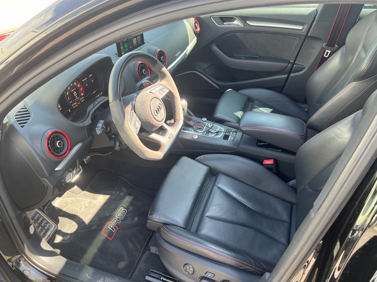 Audi RS3 SPORTBACK 2.5 TFSI 400 QUATTRO S TRONIC, Suivi complet, Toit panoramique, Matrix LED, B&O