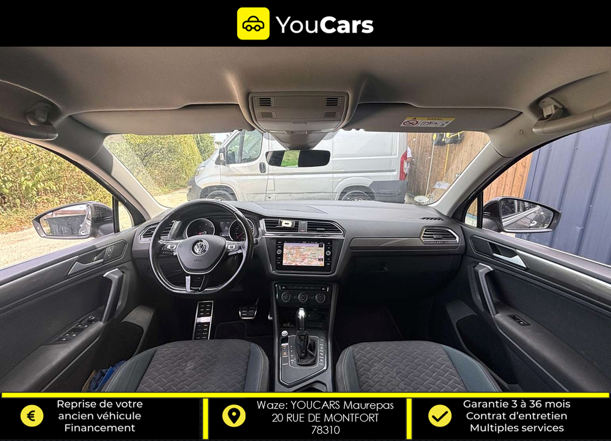 Volkswagen Tiguan 2.0 TDi DSG7 IQ DRIVE 150 cv Boîte auto ENTRETIEN VOLKSWAGEN CAMERA DE RECUL