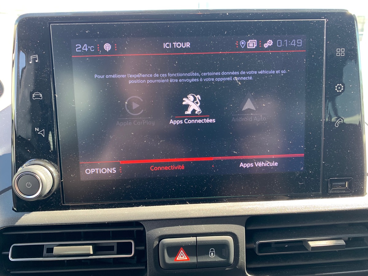 Peugeot Rifter 102 ch | Allure | 7 places | GPS | Roue de secours | Radar de stationnement arriére