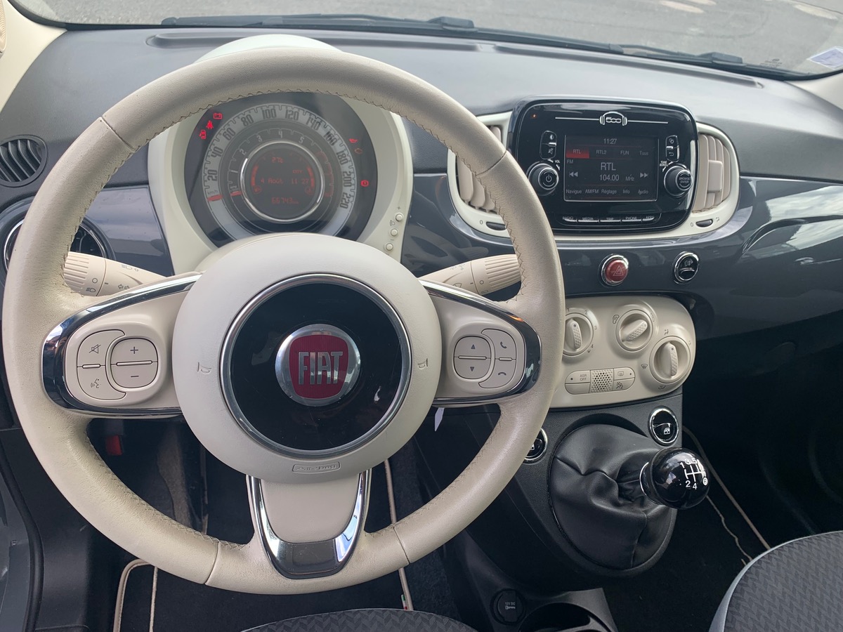 Fiat 500 POP | Kit mains-libres Bluetooth | Régulateur de vitesse| Rétroviseurs électriques