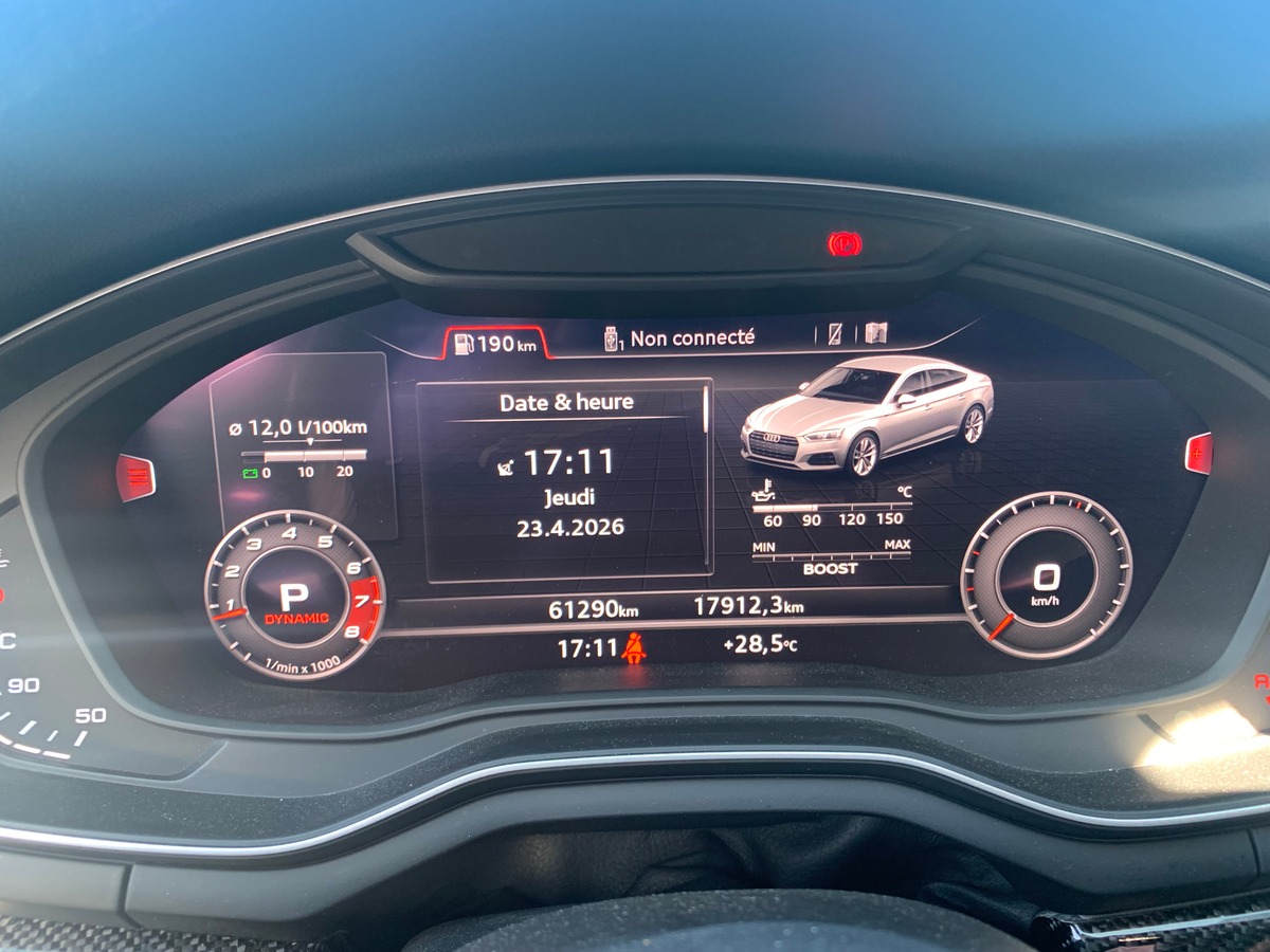 Audi RS5 450 ch | Quattro | Toit ouvrant | Caméra de recul | Affichage tête haute | Apple car Play