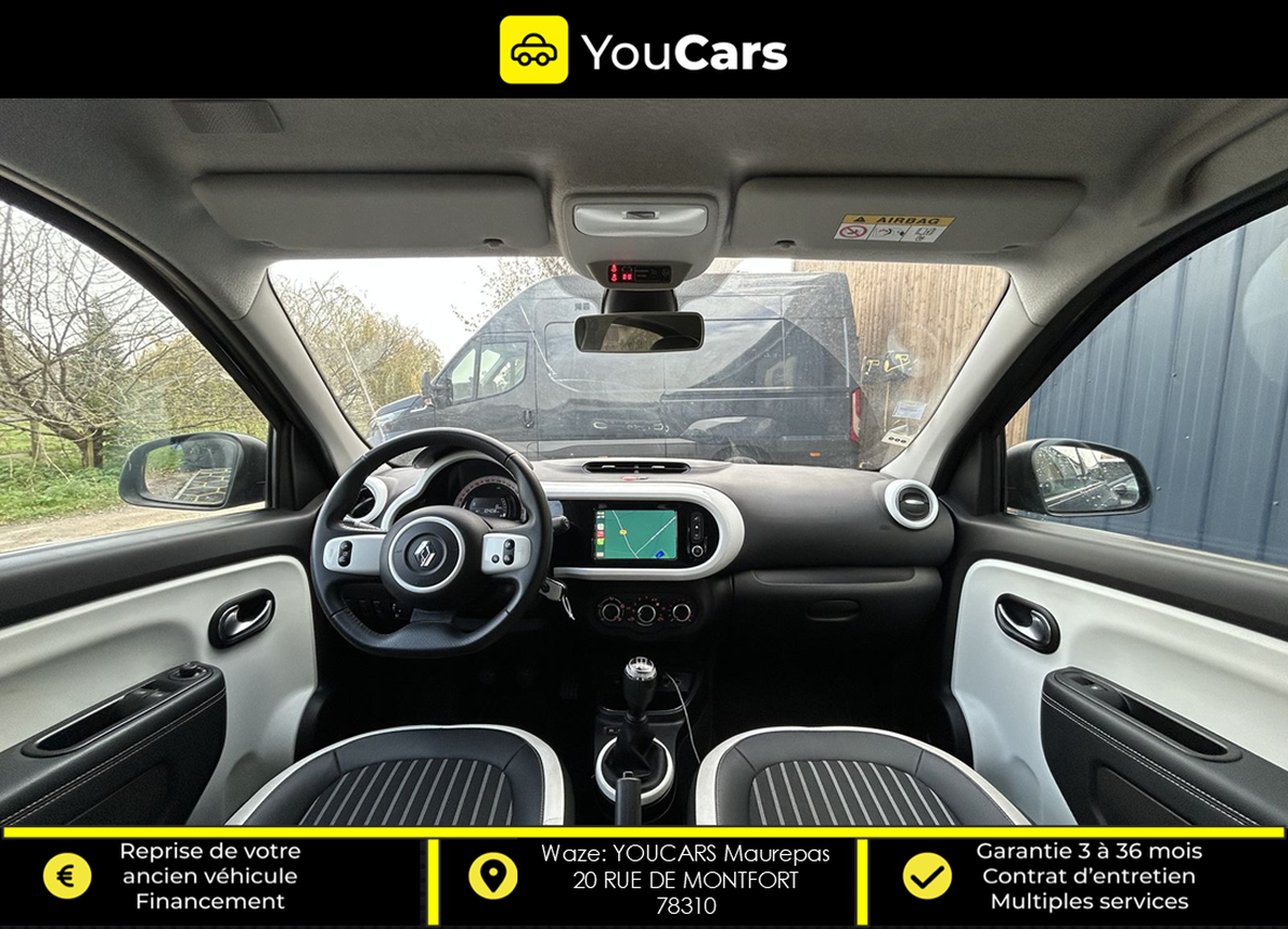 RENAULT Twingo INTENS Phase 2 1.0 SCe S&S 75 cv INTERIEUR SEMI CUIR - CARPLAY - RADAR DE RECUL