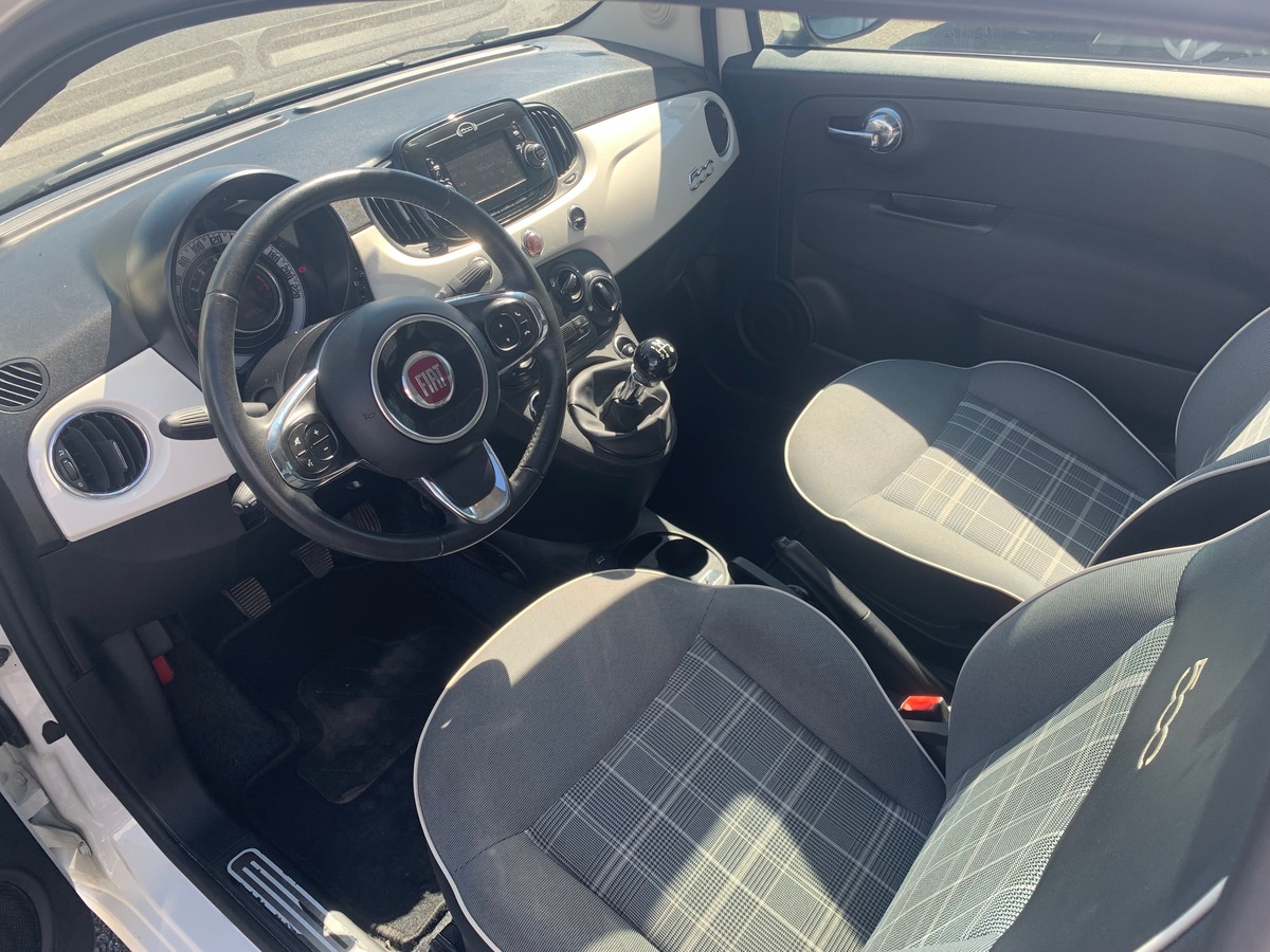 Fiat 500 LOUNGE | Kit mains libres Bluetooth | Régulateur de vitesse | CLIMATISATI0N