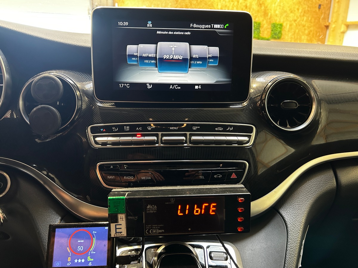 Mercedes-Benz Classe V Phase 2 220cdi 163 cv BA /LONG/SANS TVA RECUP/EQUIPÉ TAXIMETRE 4 TARIFS