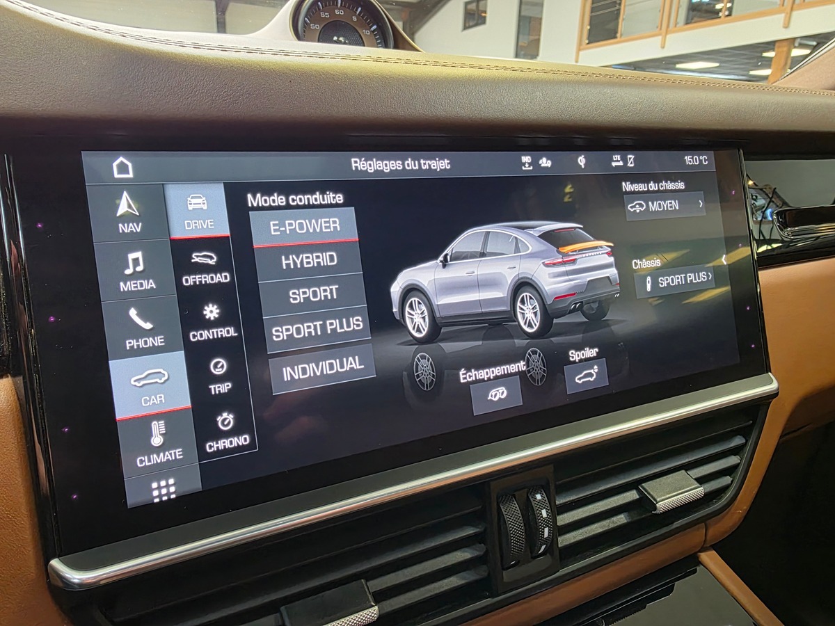 Porsche Cayenne COUPE E-HYBRID 462 FRANCAIS / CRAIE / PACK SPORT DESIGN