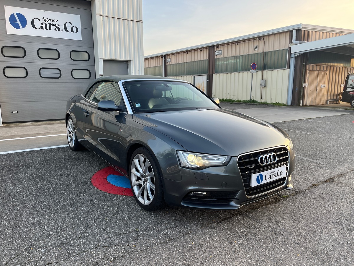 Audi A5 Cabriolet 3.0 V6 245ch S LINE QUATTRO, SUIVI COMPLET, GPS RADAR AVANT/ARRIERE, ATTELAGE