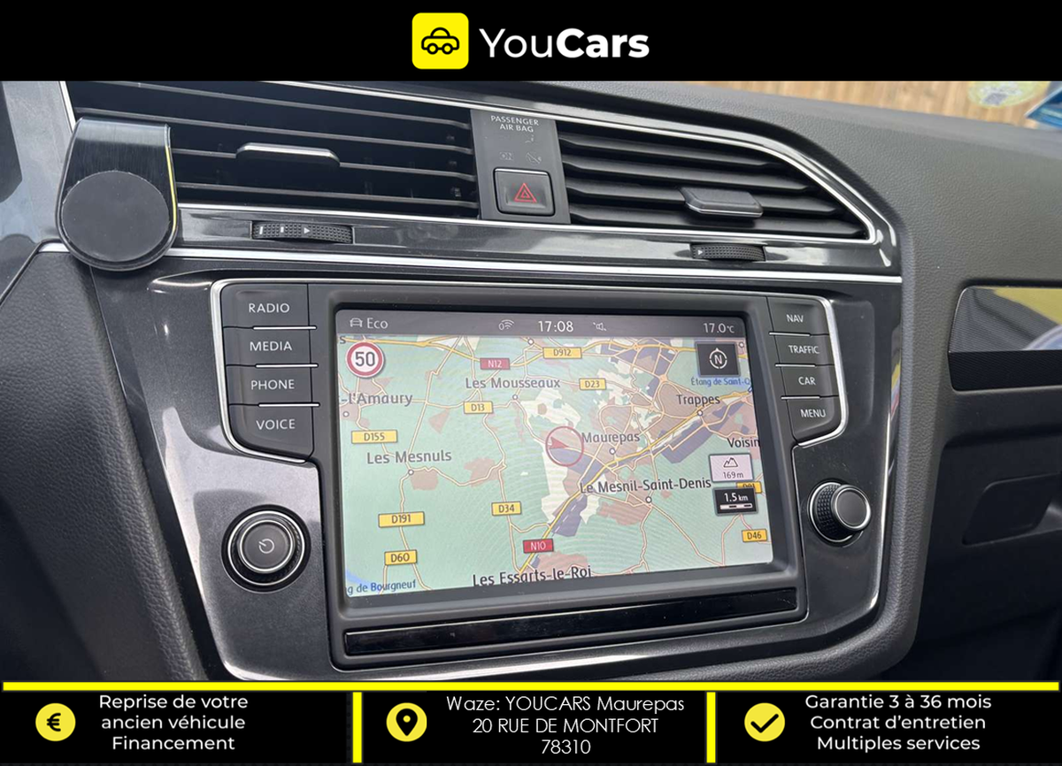 Volkswagen Tiguan 2.0 TDi  CARAT 4Motion DSG7 150 cv Boîte auto ENTRETIEN VOLKSWAGEN TOIT OUVRANT