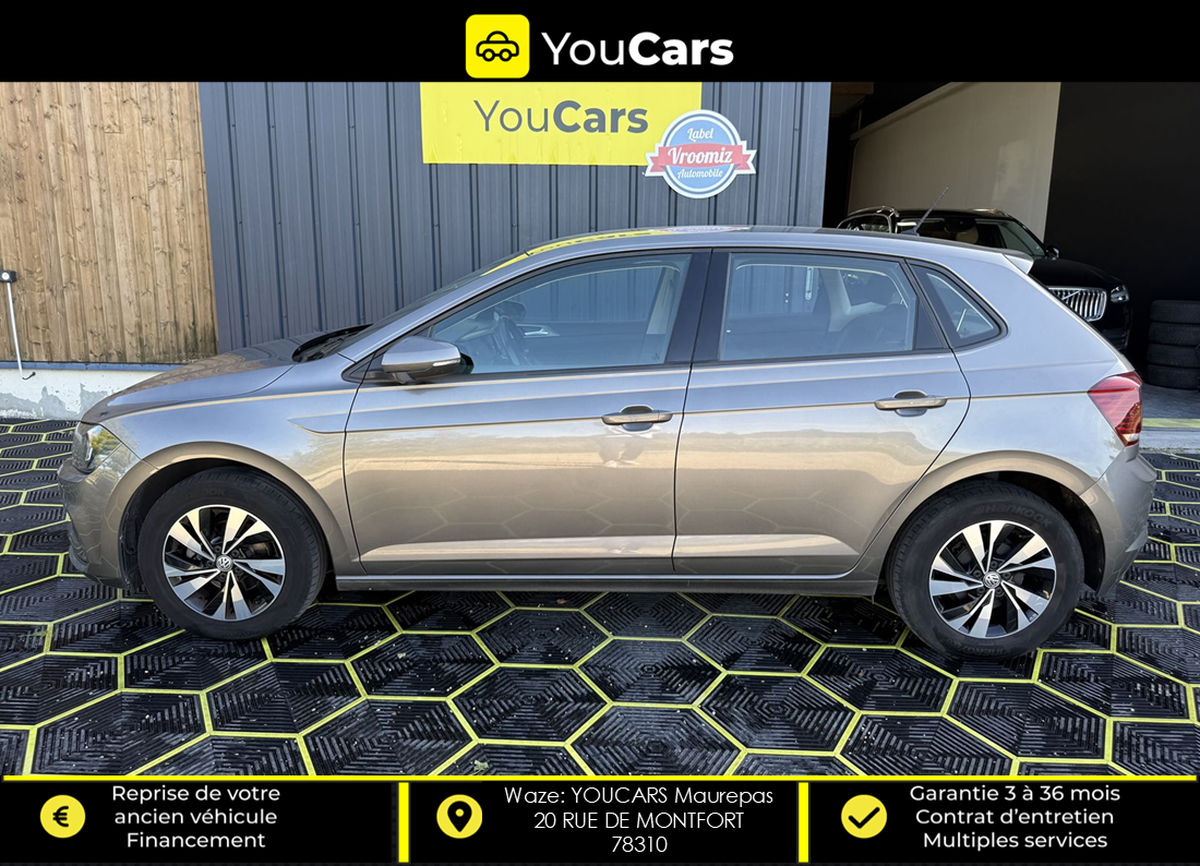 Volkswagen Polo 6 VI 1.0 TSI 12V BMT 95 cv ENTRETIEN COMPLET VOLKSWAGEN / CAMERA DE RECUL / CARPLAY