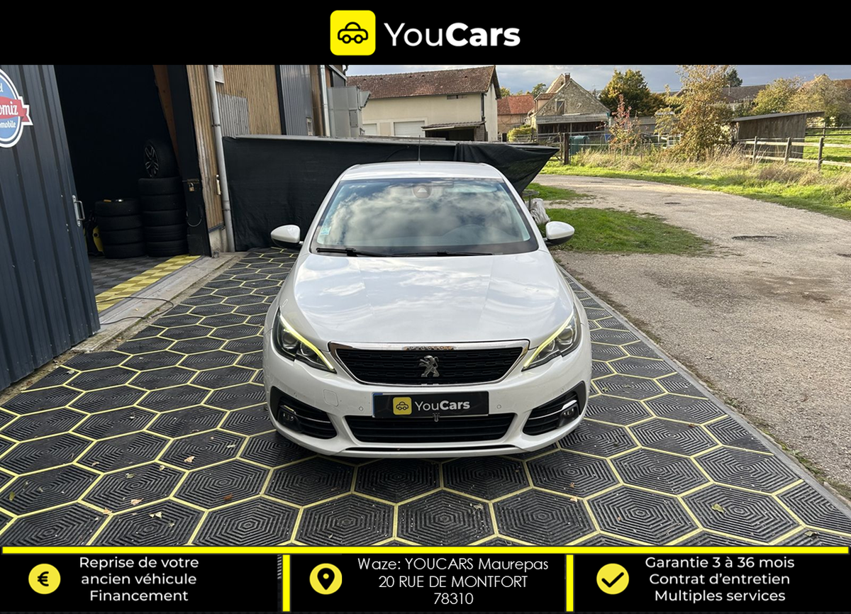 Peugeot 308 TECH EDITION Phase II 1.5 BlueHDi EAT8 130 cv BOITE AUTO - INTERIEUR SEMI CUIR